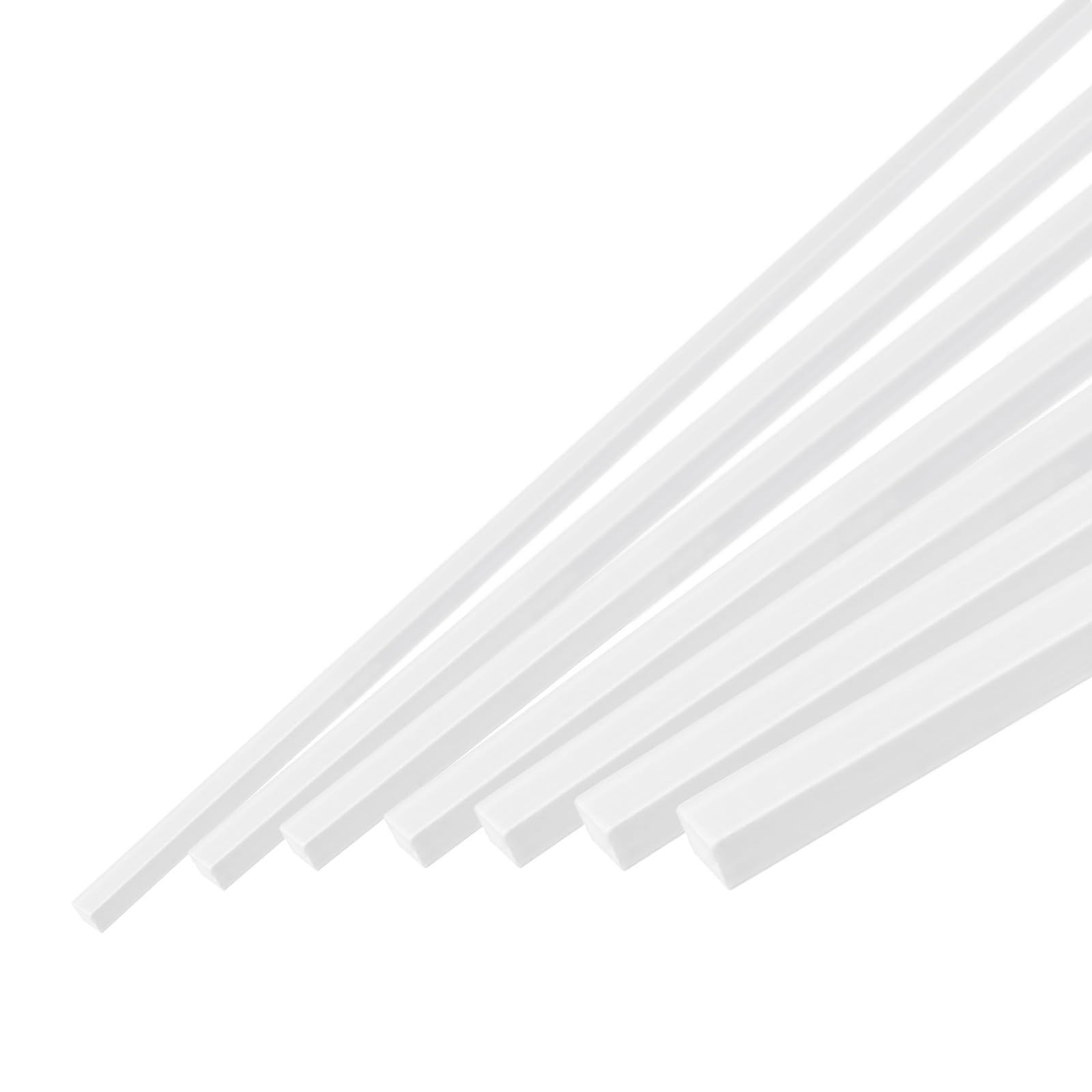 14pcs ABS Square Rod, Diameter 1mm to 6mm, Length 500mm, ABS Plastic Stick So…