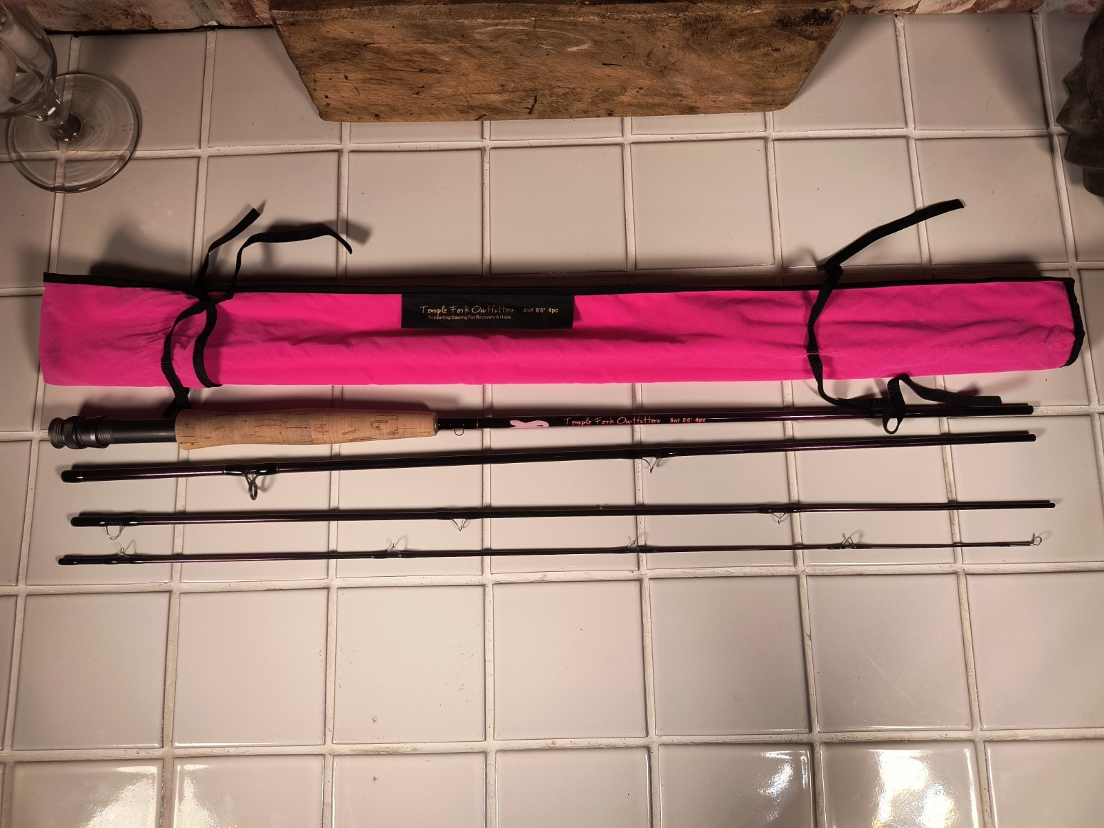 TEMPLE FORK OUTFITTERS FLY FISHING ROD SUPPORTING CASTING FOR HOPE 5WT 8’6″ 4 PC