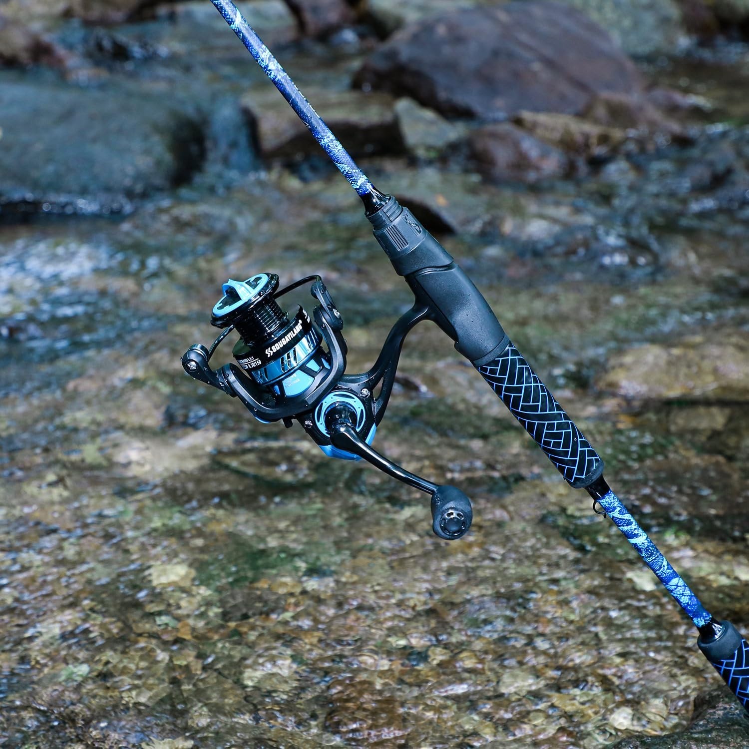 Sougayilang Spinning & Baitcaster Fishing Rod and Reel Combo,IM7 Graphite 2Pc…