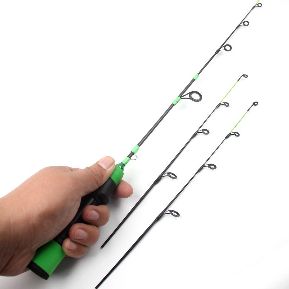 Ice Fishing Rod Carbon Fiber Fast Action Casting Spinning Travel Rod Carp 55cm