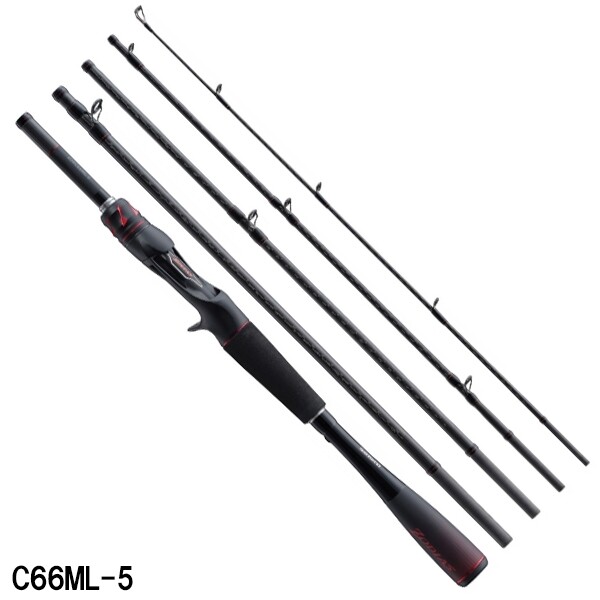 Shimano 21 Zodias C66ML-5 Spinning Travel Rod 6’6″ ML 5pc Bass Fishing Japan New