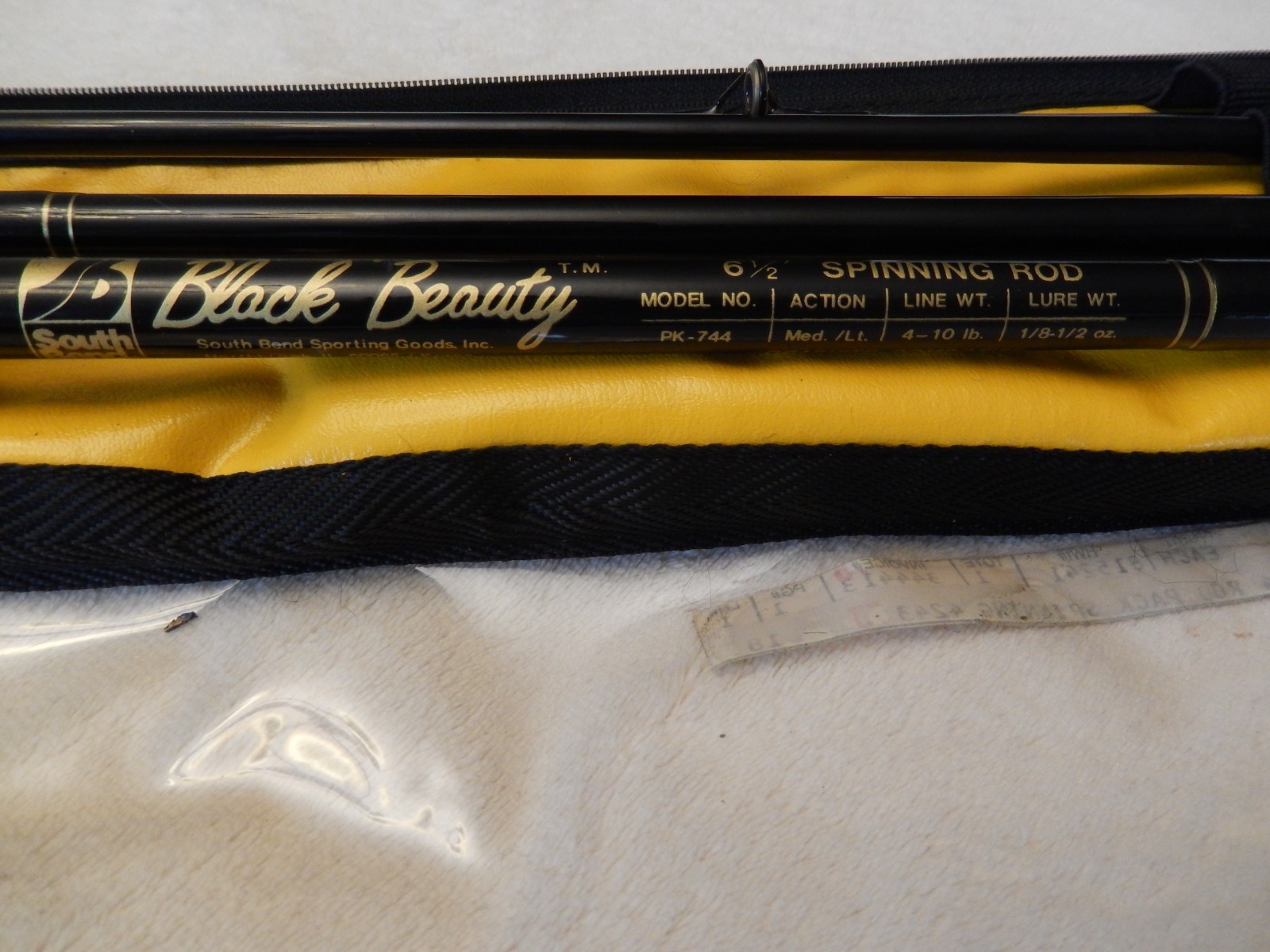 New NOS 4Pc South Bend 6.5Ft Black Beauty Pack Rod Model-PK-744