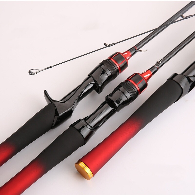 1.65M/1.8M Lure Fishing Rods Spinning Casting Carbon Fiber Fishing Rod Fast Pole