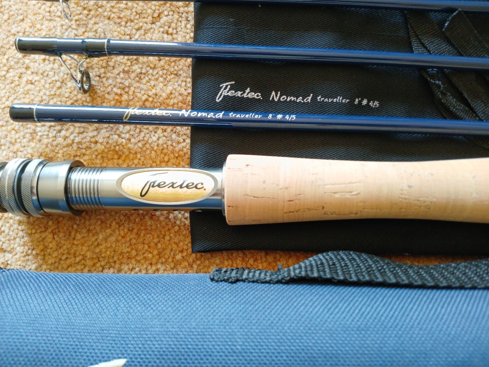 Flextec Nomad traveller 8′ #4/5 Fly Rod 7 piece, freshly opened