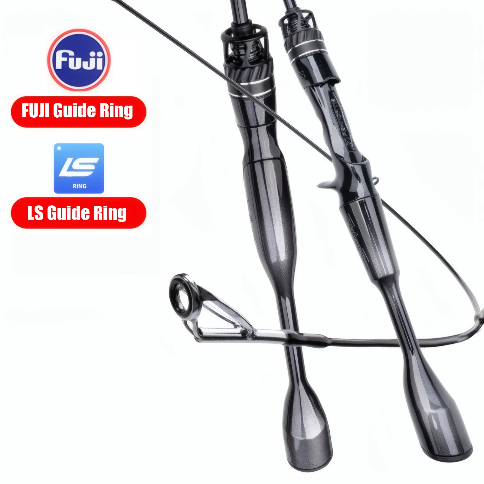 30T Carbon Fiber Lure Fishing Rod 2-Piece UL/L Fast Action Trout Carp Pole