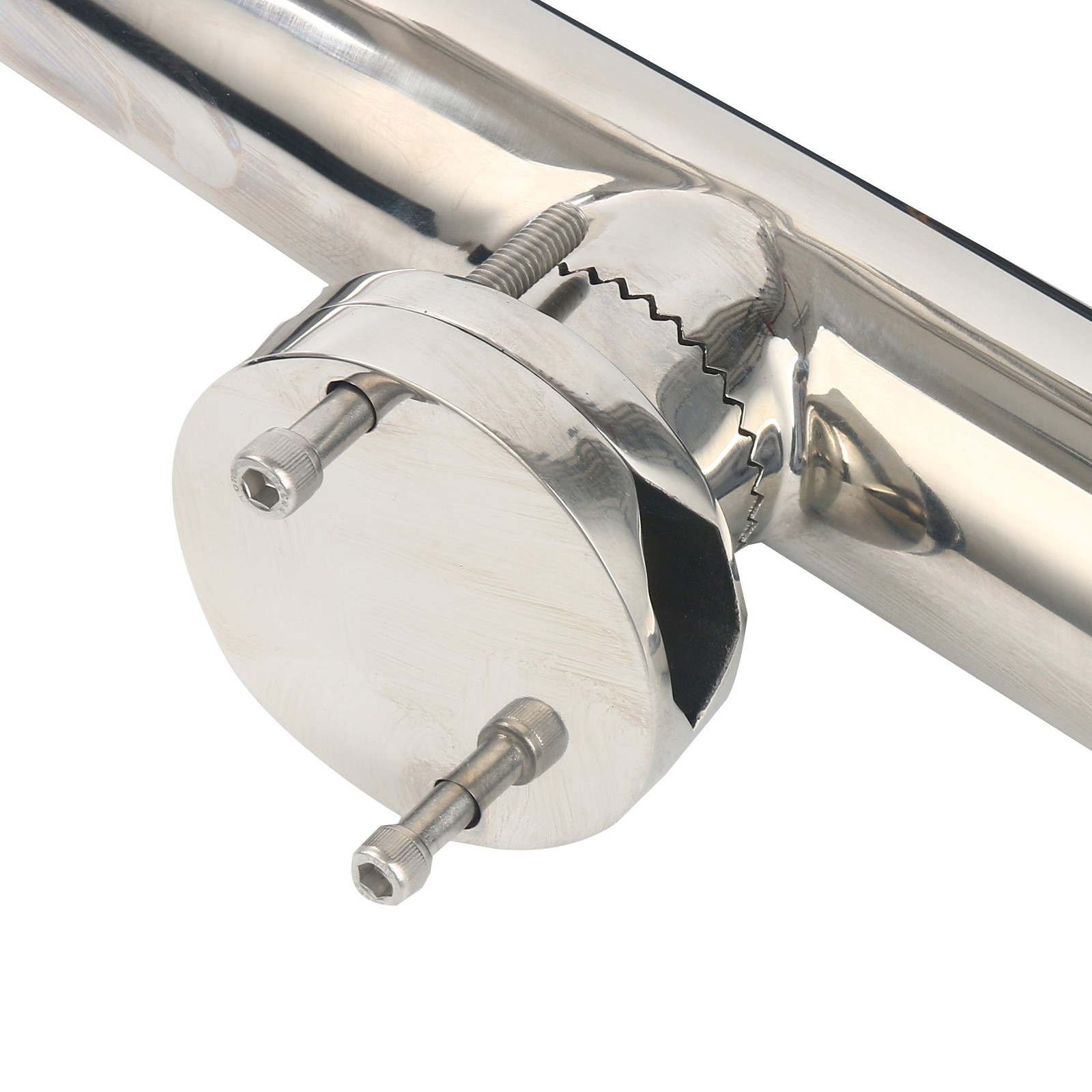Amarine Made 2Pcs Fishing Rod Holder Stainless Tournament Style Clamp On Rod
