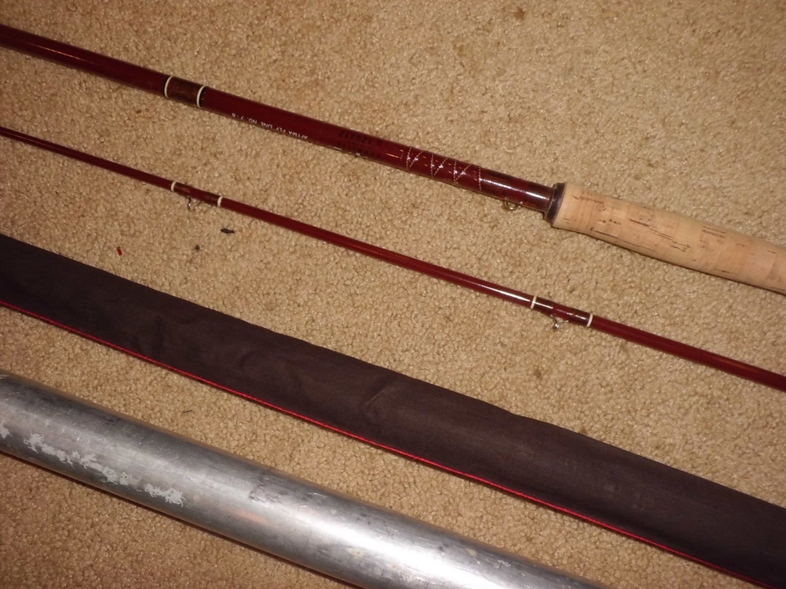 Vintage FENWICK Feralite FF80 Fly 8′ Rod made in USA #G167???- 7-8 fly wt.