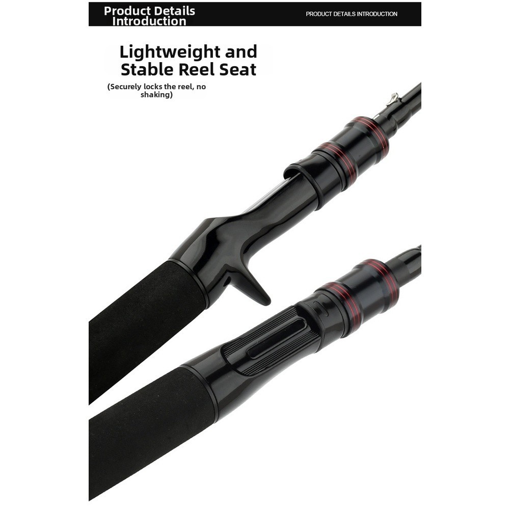 Carbon Telescopic Lure Rod 1.5m 1.8m 2.1m Ergonomic Handle Portable Fishing Rod