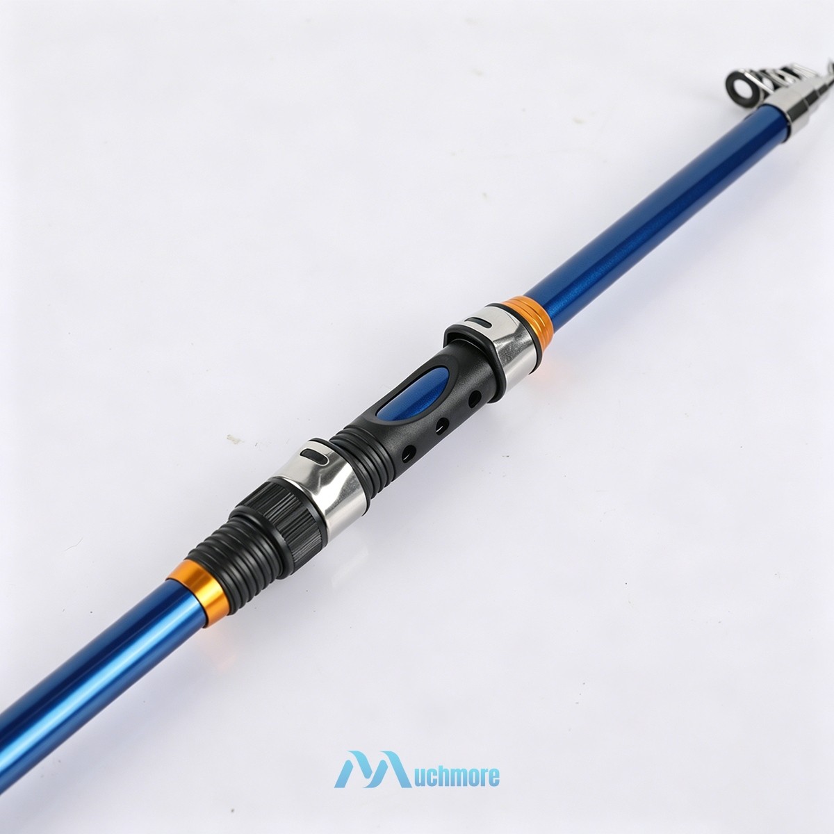 2.1m Heavy Duty Telescopic Fishing Rod Collapsible Fishing Spinning Pole Blue