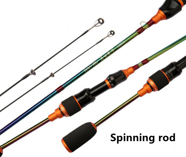 Fishing Spinning Rod 1.68M/1.8M Carbon Fiber Solid Tips Lure Casting Fishing Rod