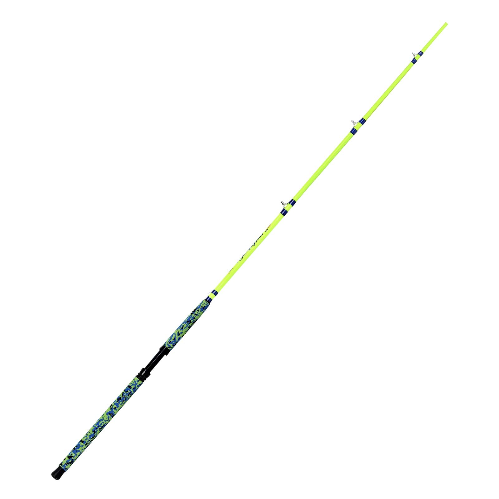 Fiblink Catfish Fishing Rods, 1 Piece/2 Piece Catfishing(1pc – 7’6″MH (10-50lbs)