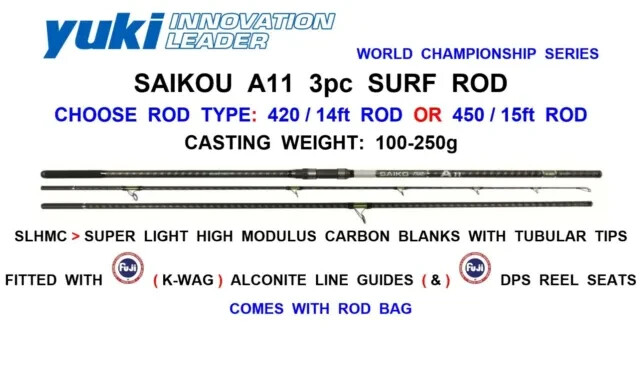YUKI SAIKO A11 Surfcasting Fishing Rod 4.50m 100-250gr