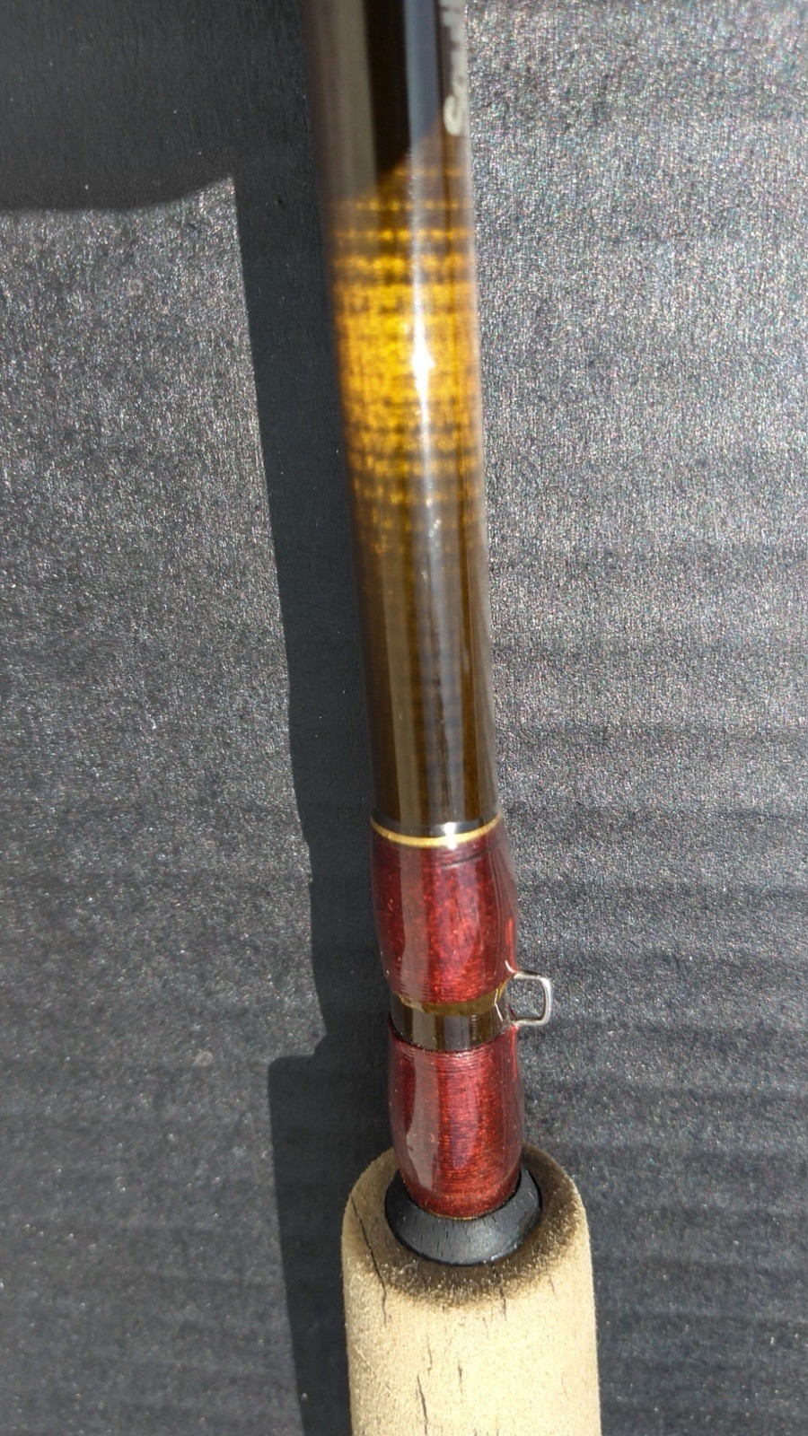 South Bend Royal Coachman 8’ Fly Rod 5-6 Lbs Holographic Gold/Red 2 piece
