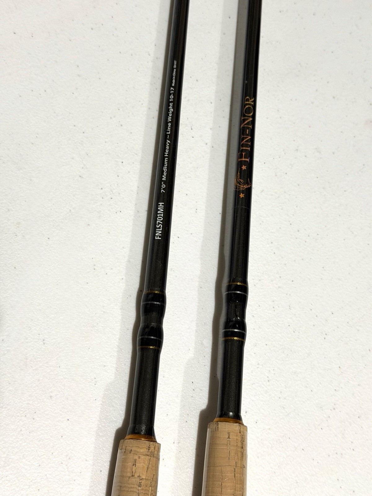 LOT of 2 – Fin-Nor LETHAL 7 Ft Spinning Rods – Saltwater Freshwater