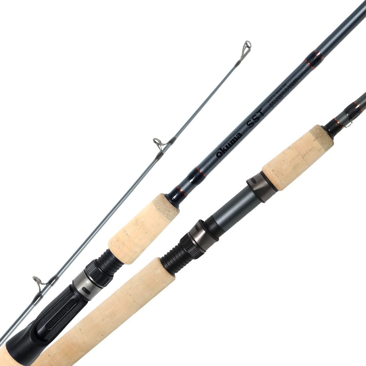 Okuma SST “a” Cork Grip Spinning Rod 7′ 0″ 2 Piece Medium Light SST-S-702MLa