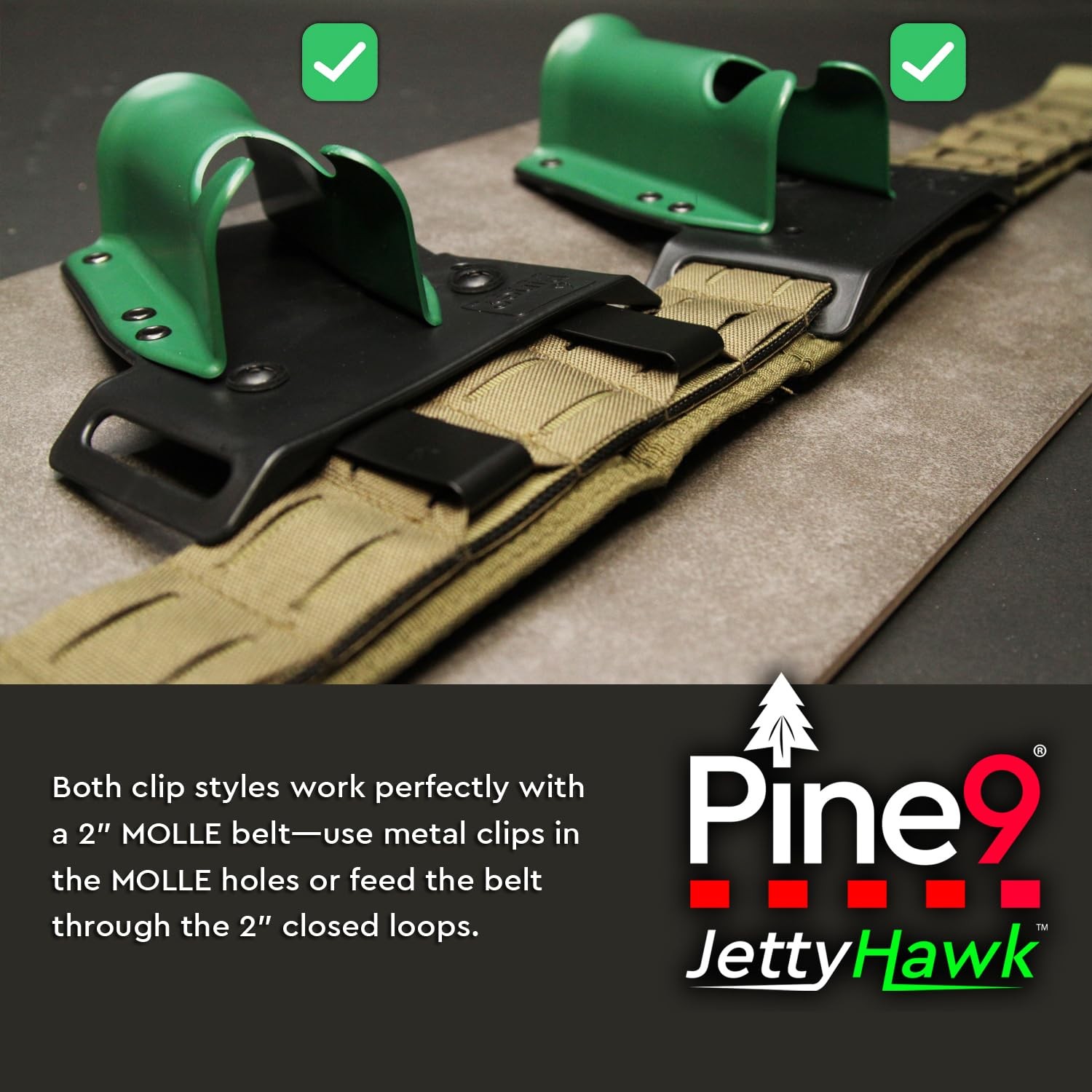 Pine 9 Jettyhawk Fishing Rod Hip Holster Hands-Free Quick-Draw Holder Fits