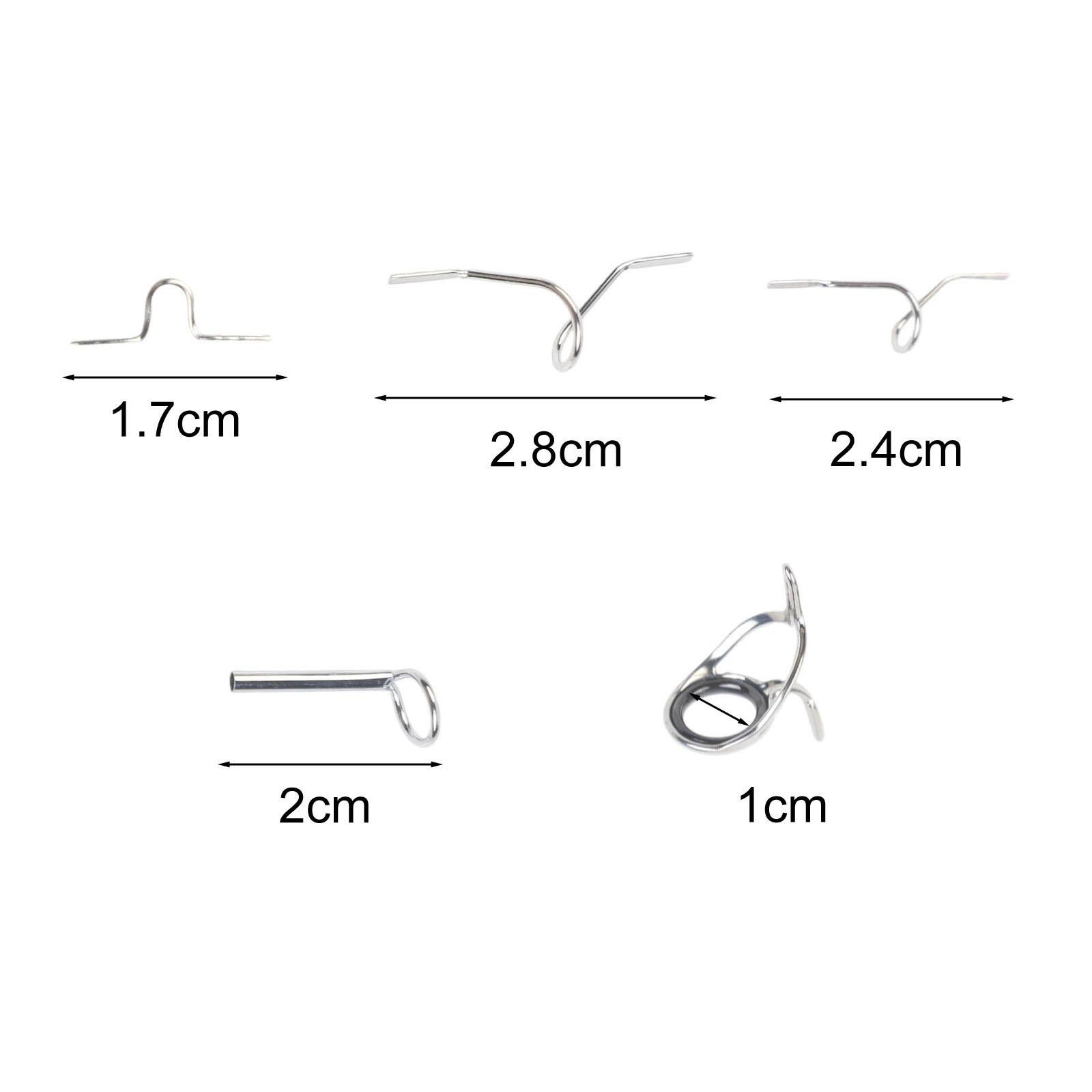 11 Piece Fly Fishing For Rod Guide and Tip Repair Kit with Stainless Steel