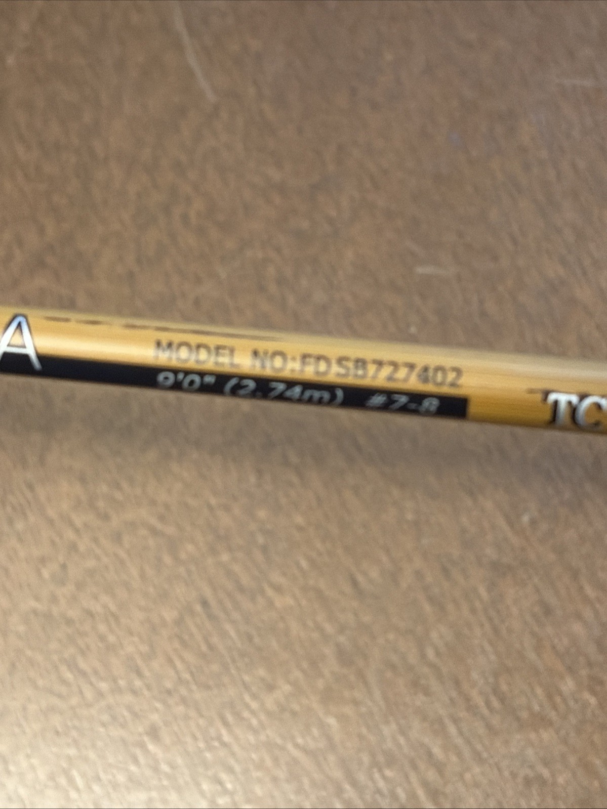 Tica TC3 Fly Rod Graphite 9Ft #7 #8 Vintage With tube and sock