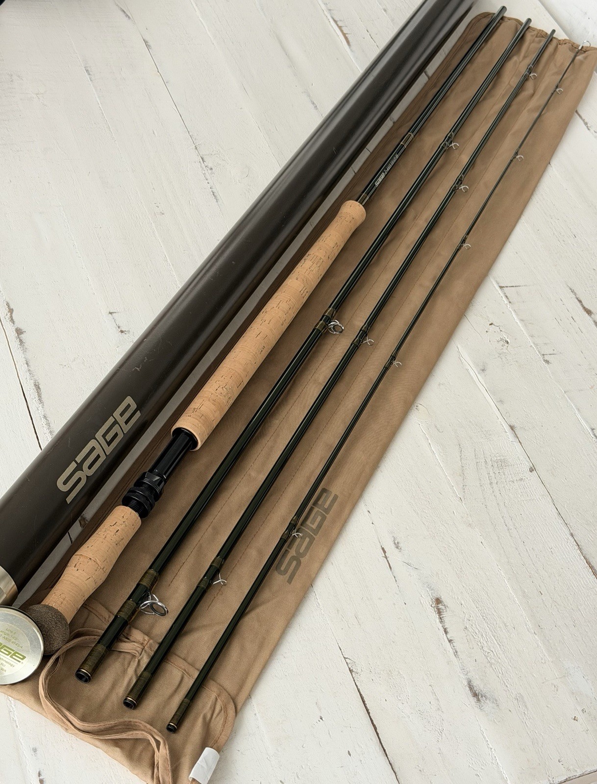 **BEAUTIFUL** 🔥 SAGE Z-Axis SPEY 9wt 14’3”in~4pc FlyRod!! ~LEGENDARY~ 🔥