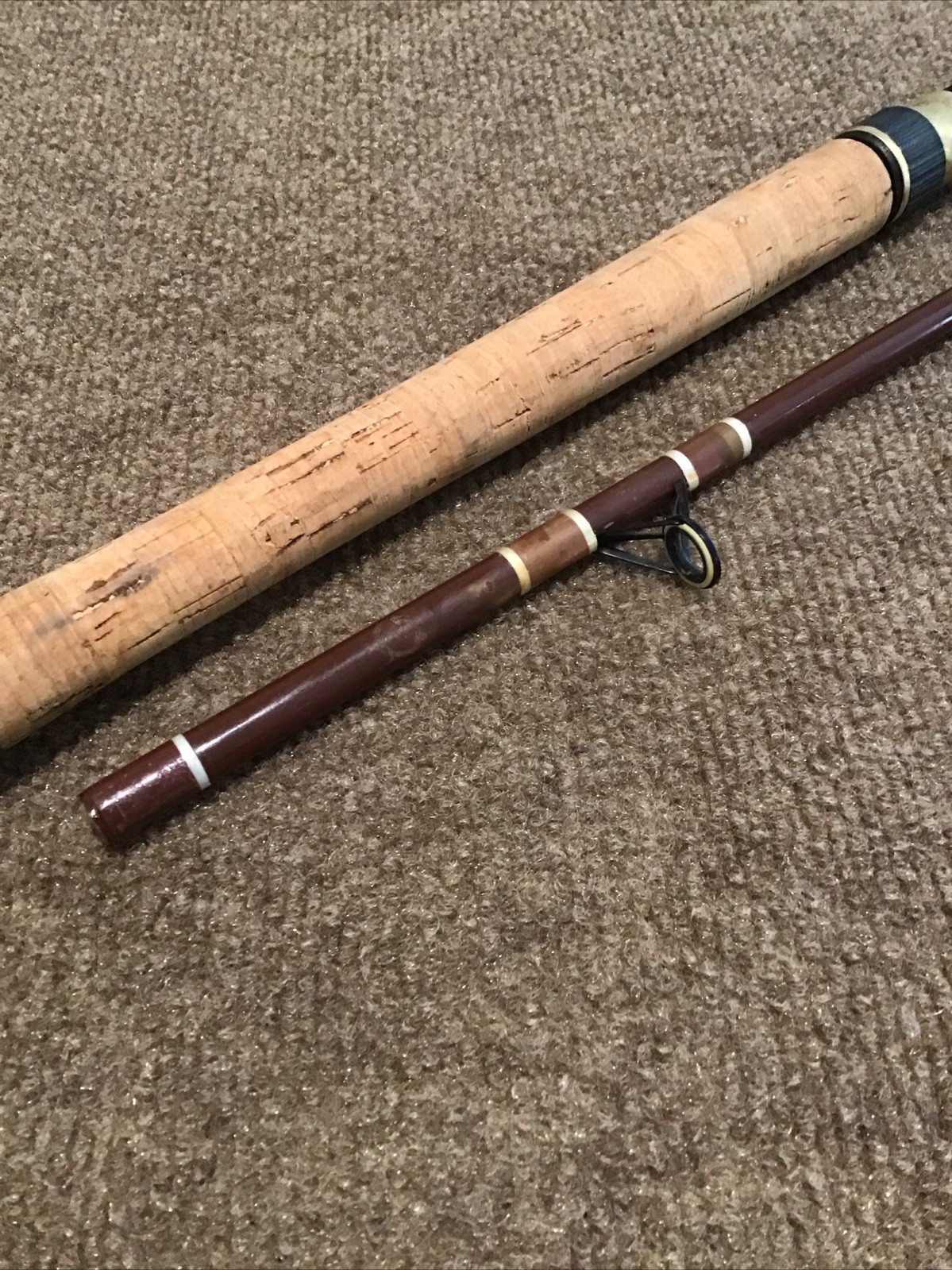 Vintage Fenwick Woodstream 12′ 2-pc FS1440 Spinning Rod USA Custom Fiberglass