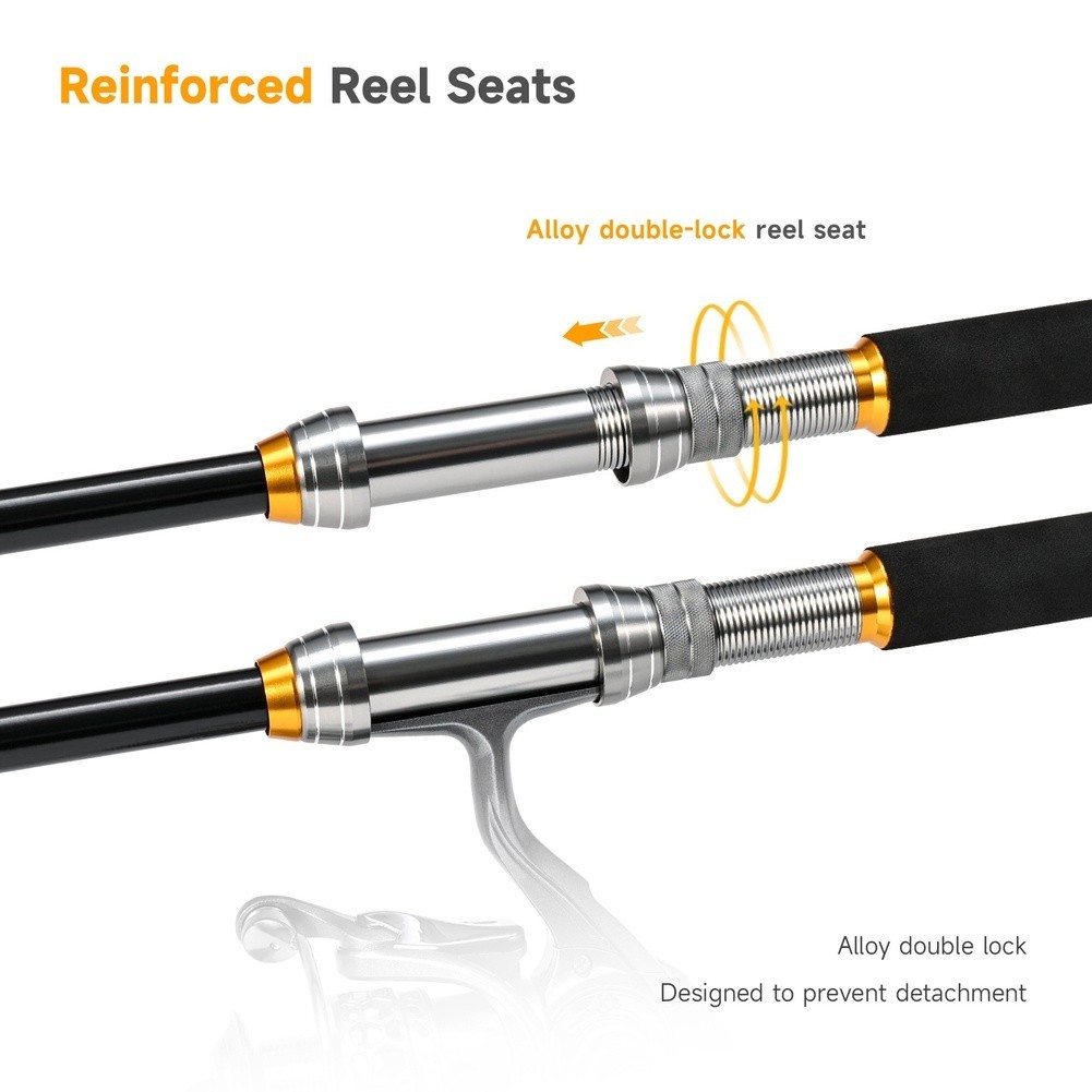 Telescopic Carbon Fishing Rod 1.8-2.7m Adjustable Length Sea Rod with EVA Grip