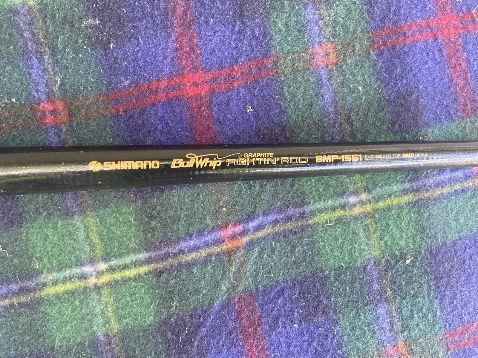 SUPER CLEAN SHIMANO BULLWHIP GRAPHITE FIGHTIN CASTING ROD 5’6″ BMP-1551 1 PIECE