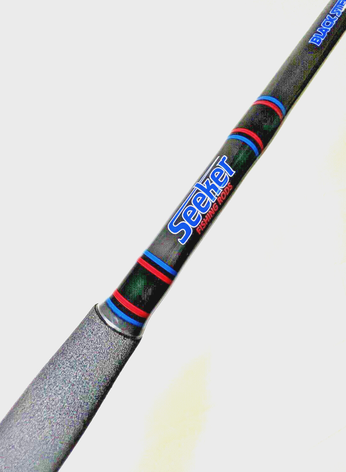 Seeker G 6465XH 6 1/2” Black Steel Graphite 40-80Lb Jig And Bait Fishing Rod USA