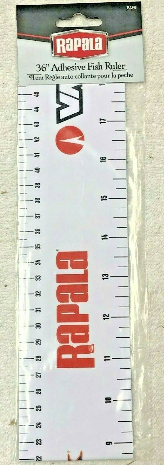 Rapala 36″ Adhesive Fish Ruler, Perfect For Boats, Both Inch & Centimeters, RAFR