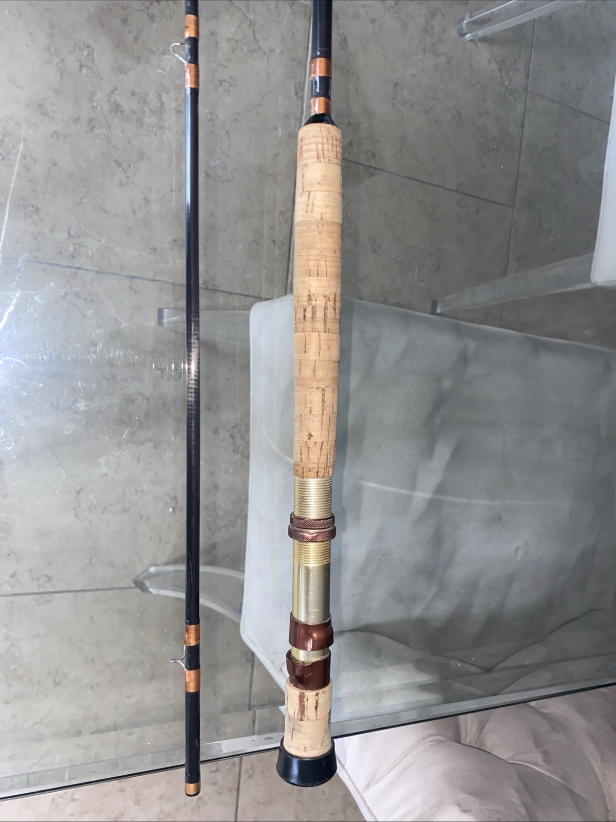 Custom FISHER GRAPHITE FLY Fishing ROD #F29008FB-2 Piece 9wt 9’0″ -VERY GOOD!!