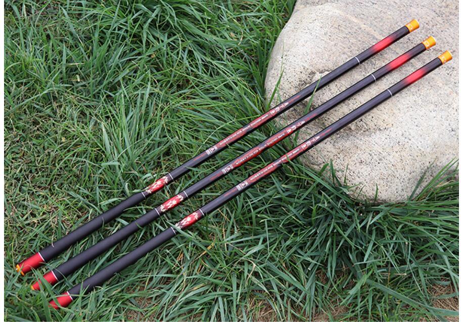High Carbon Fiber Stream Rod Hand Pole Carp Fishing Rod3.6M 4.5M 5.4M 6.3M 7.2M