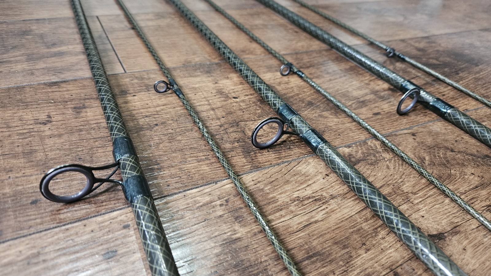 3x Daiwa Kevin Nash 12ft 2lbs WKN Whisker Dictator Carp Rods