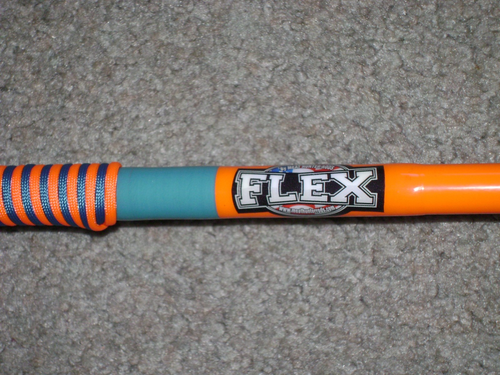 GLOW ROD MEAT HUNTER FLEX 10′ HVY SPINNING -GLOWS ORANGE UNDER BLACKLIGHT !