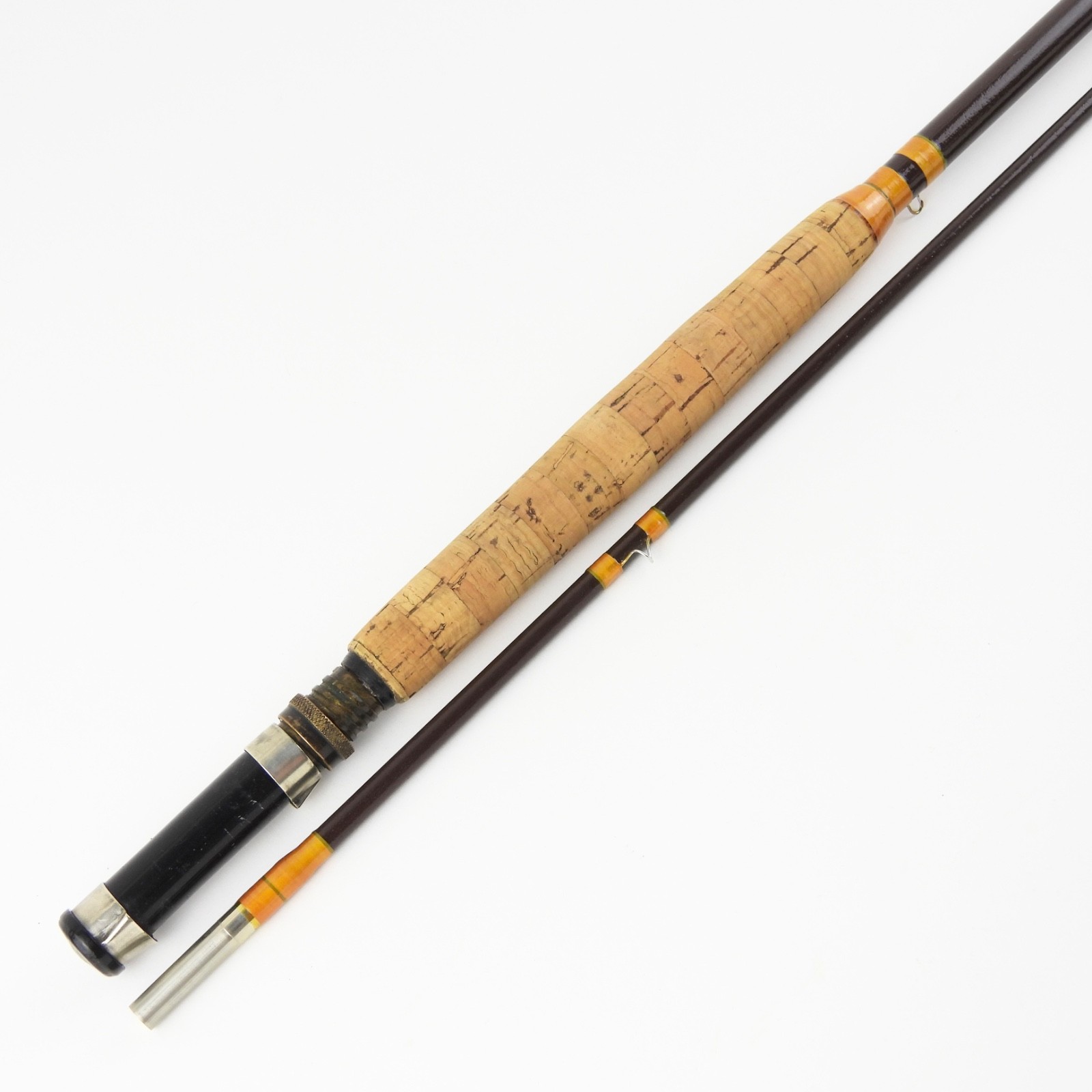 Heddon “President” Fiberglass Fly Fishing Rod. 7’ 6”. 6-7wt. W/ Tube & Sock.