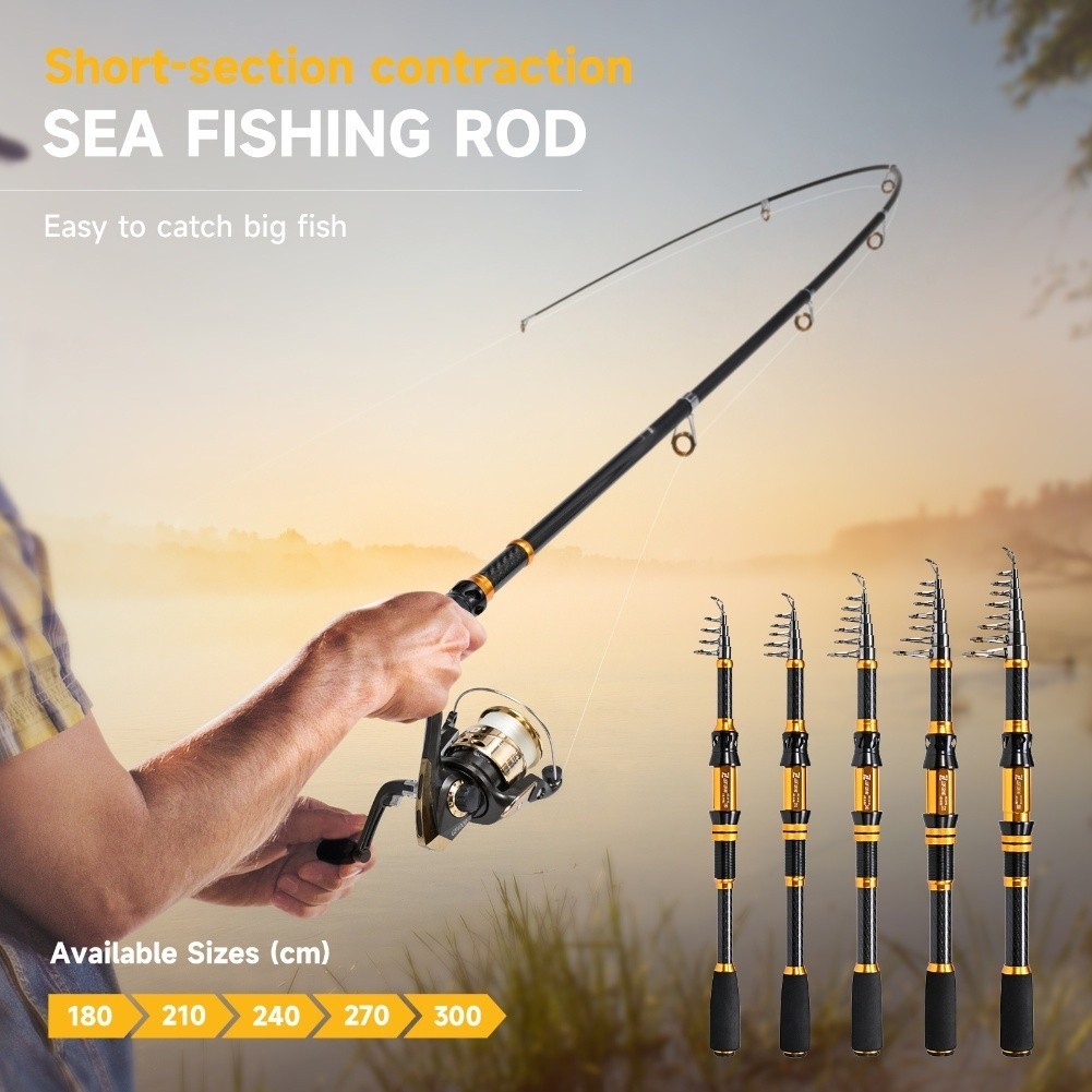 For Various Fish Species Portable Fishing Rod Casting Rod Lightweight Design