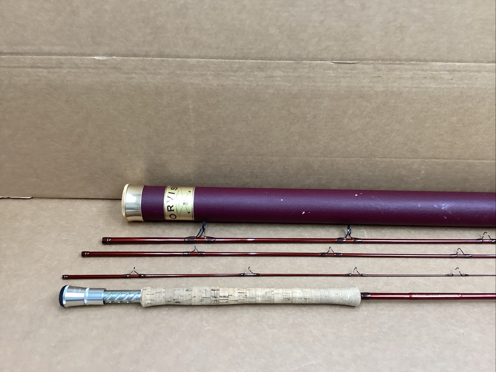 Orvis Zero Gravity 4 piece Tip Flex 9.5′ Line #11 Trout Fly Rod With Tube Superb