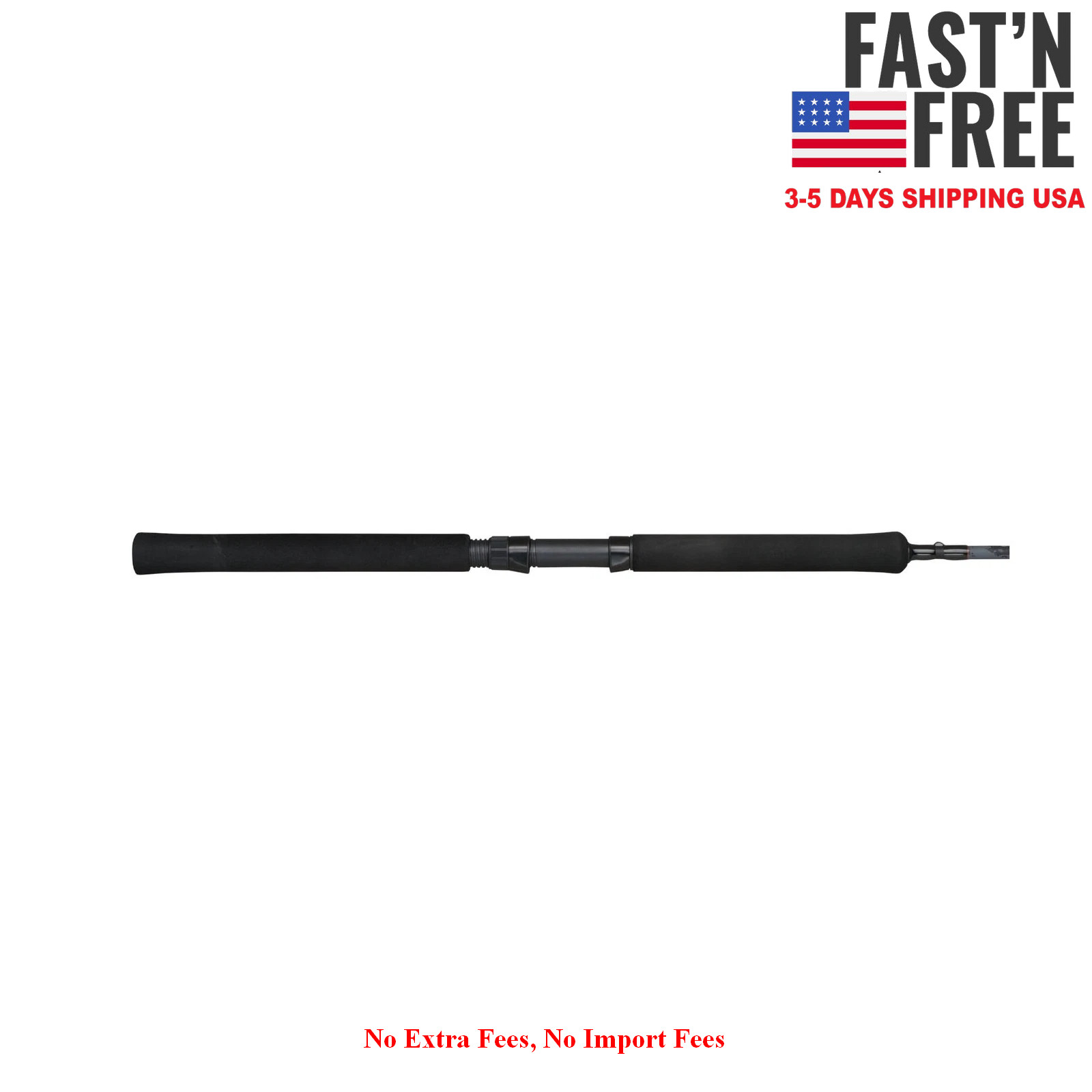Shakespeare Crappie Hunter Spinning Rod, 10′ Light Fishing Rod, 2 Piece, NEW USA