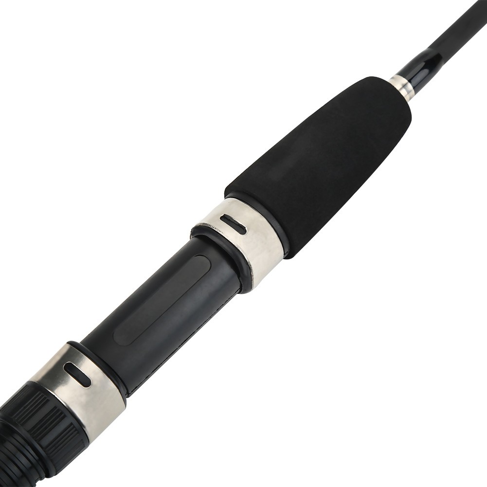 Black 80cm Portable Telescopic 4 Section Fishing Rod Pole Tackle Accessory Y