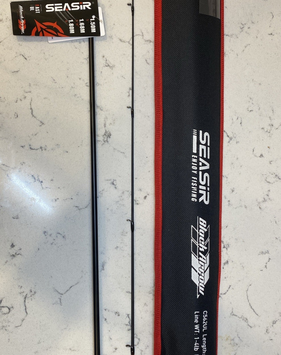 Seasir Stream High Carbon Rod Fishing Rod NWT. blackarrow