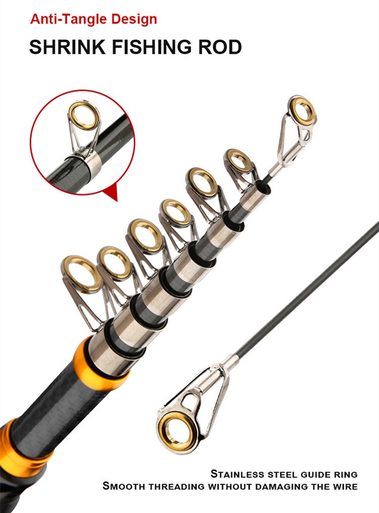 1.8-30M Spinning Fishing Rod Power Telescopic Rock Fishing Rod Carp Feeder Rod