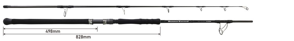 Ripple Fisher Runner Exceed Final Stand Up 83HH Extreme Rocky Shore Game Rod