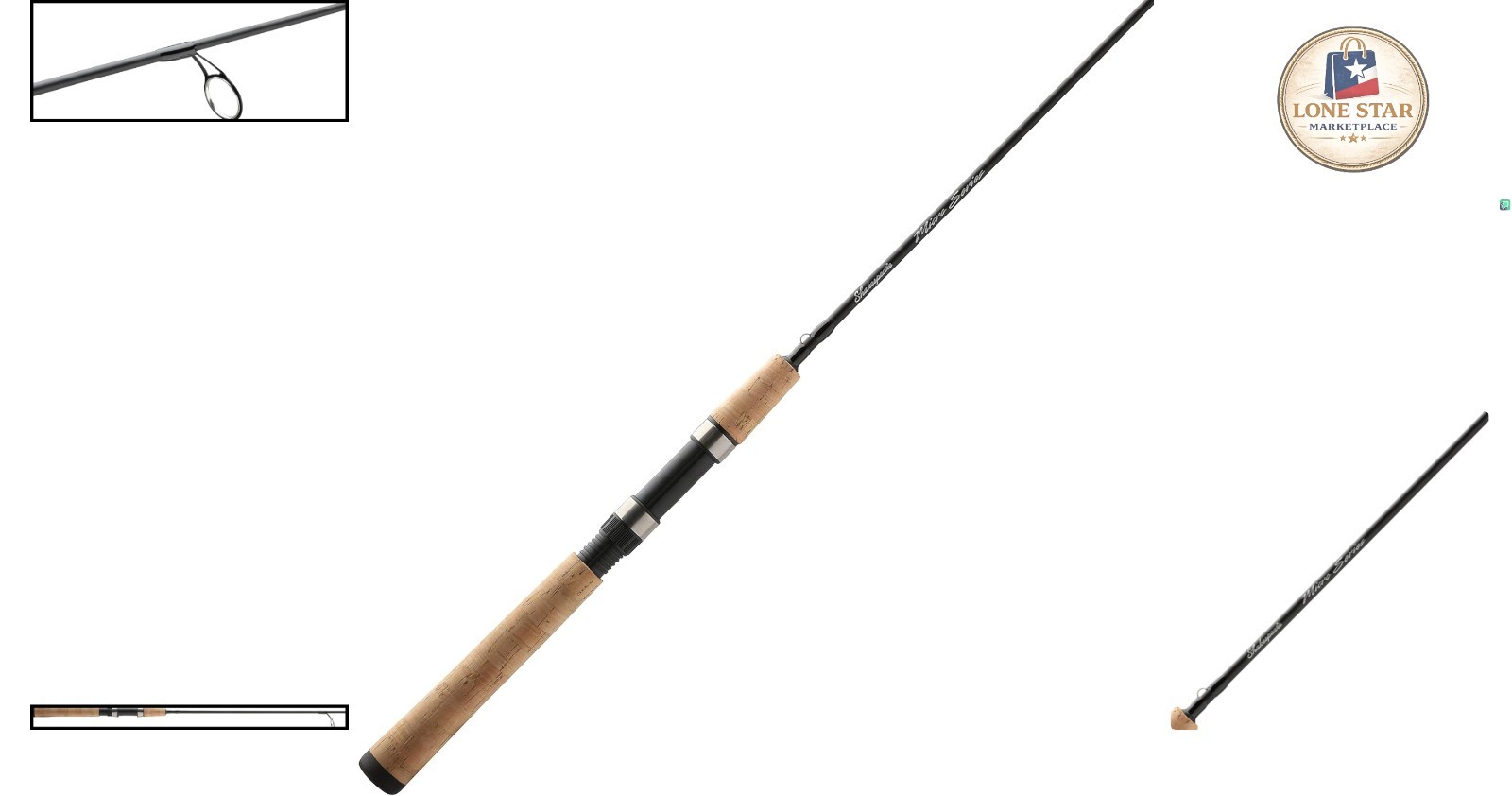 5’6″ Micro Spinning Rod – Light Power with Cork Handle for Bass