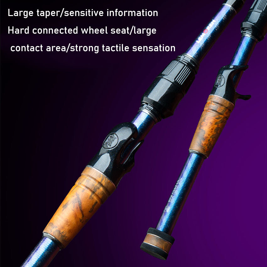 LEMOREN Spinning Fishing Rod 5.2ft 5.6ft Ultralight Fast Casting Rod Carbon