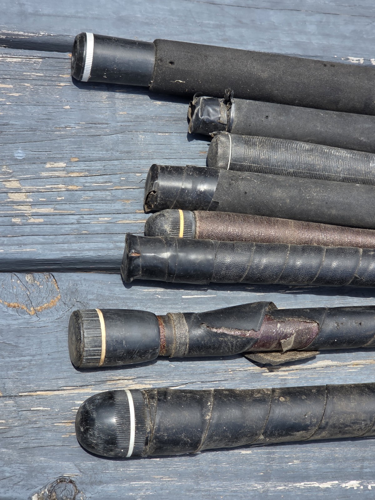 Vtg Telescopic Fishing Poles Lot Of 8 Varied Condition Lew’s, Cadillac, CFT