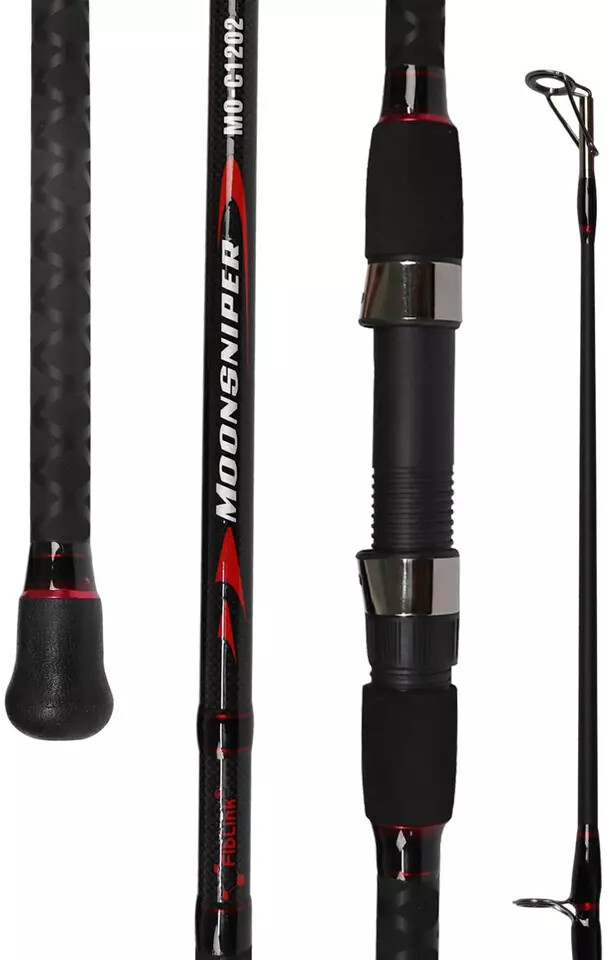 Fiblink Surf Spinning Fishing Rod 2-Piece Carbon Assorted Colors , Sizes