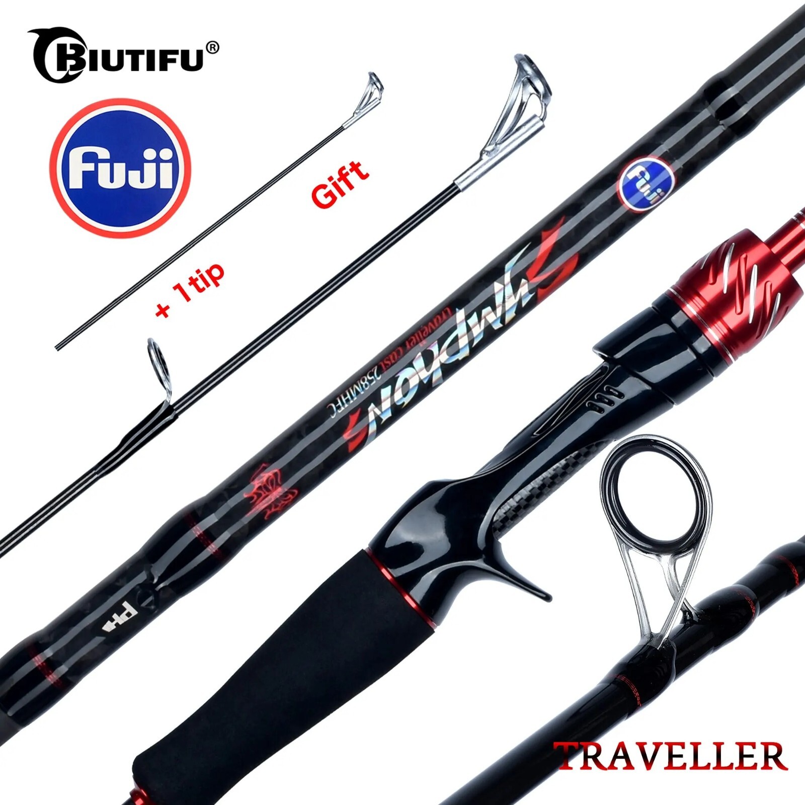Traveler Spinning Casting Lure Mini Fishing Rod Carbon Baitcasting Fast 5-42g