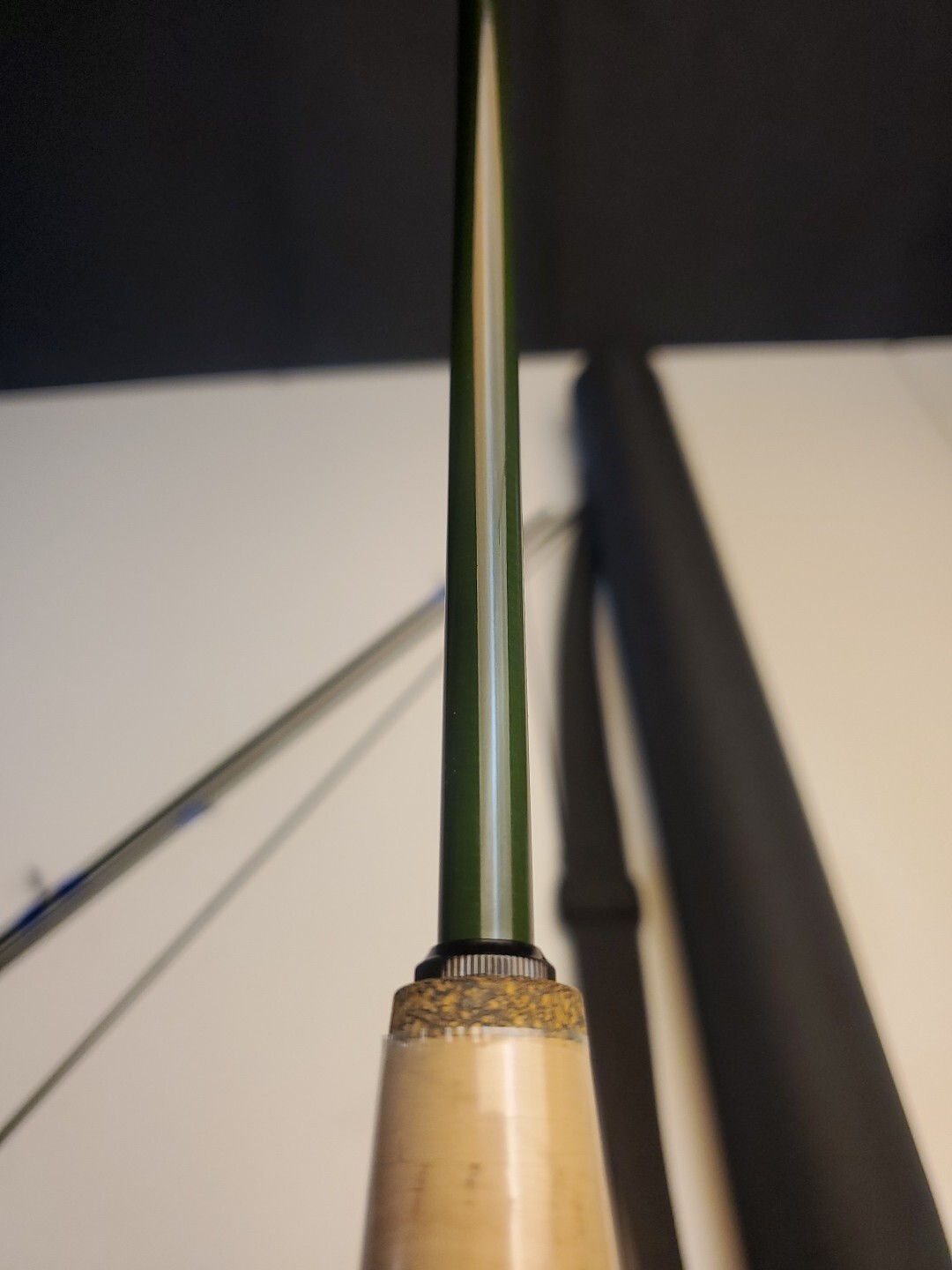 Custom-Built “Faulkner” Green 9′ Fly Fishing Rod With Case