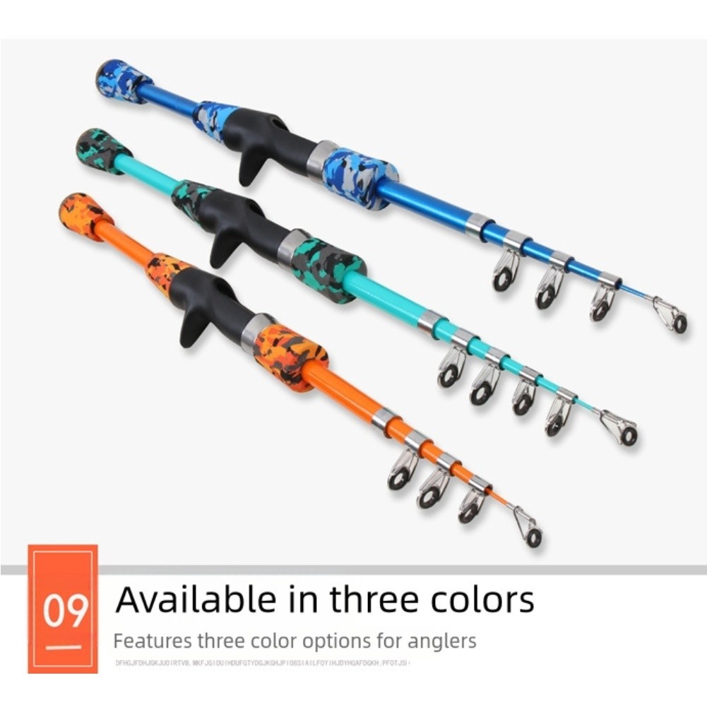 Children Fishing Pole Set with Fiberglass Rod Reel and Complete Fishing Kit