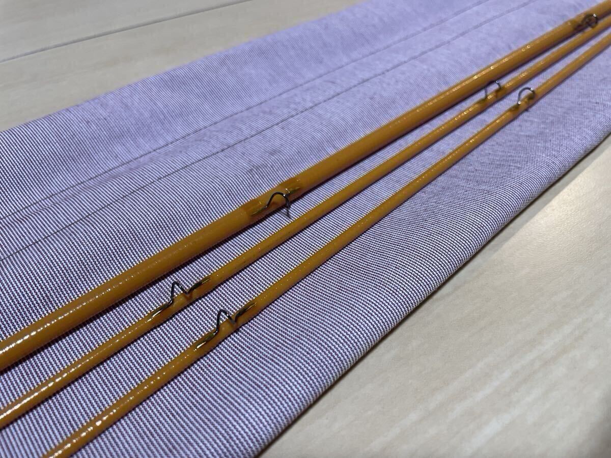 Mario Wojnicki 207P4-WF 3pc 2tip 6’9 #4 glass rod, fully original