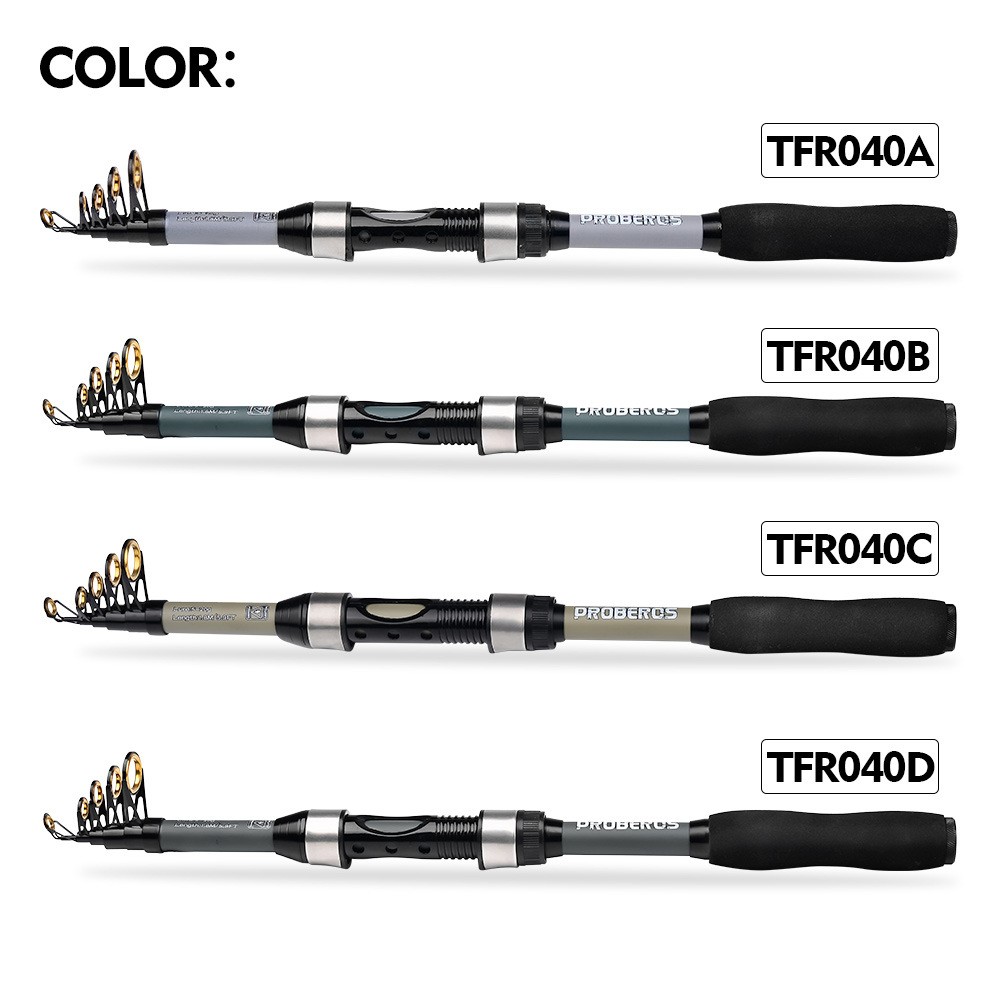 Telescopic Fishing Rod Glass Fiber Portable Saltwater/Freshwater Fishing Tool