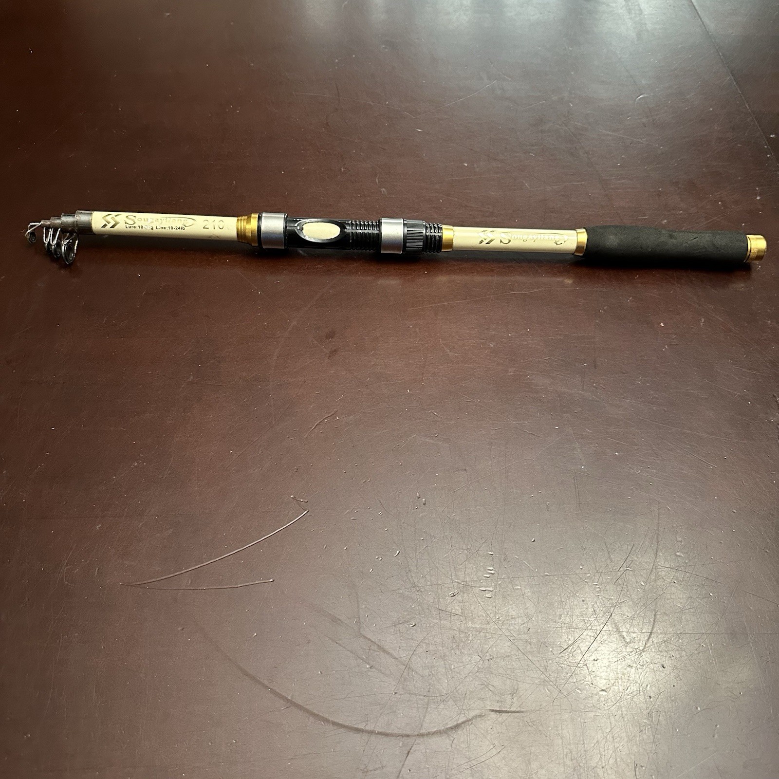 Sougayilang 210 Fishing Telescopic Rod Pole Fish Portable 24lb Vtg 21” to 82”